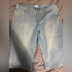 Lane Bryant Light Blue Women's Jeans with Subtle Sparkle